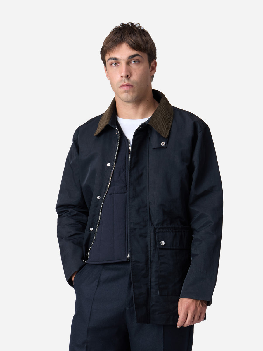 Country Jacket ~ Black Waxed Nylon