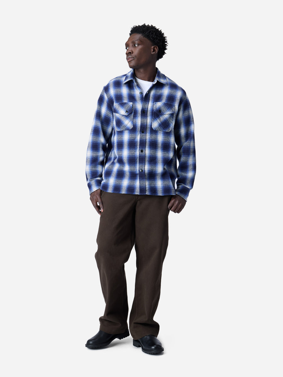 Crosscut Flannel ~ Royal Blue Plaid