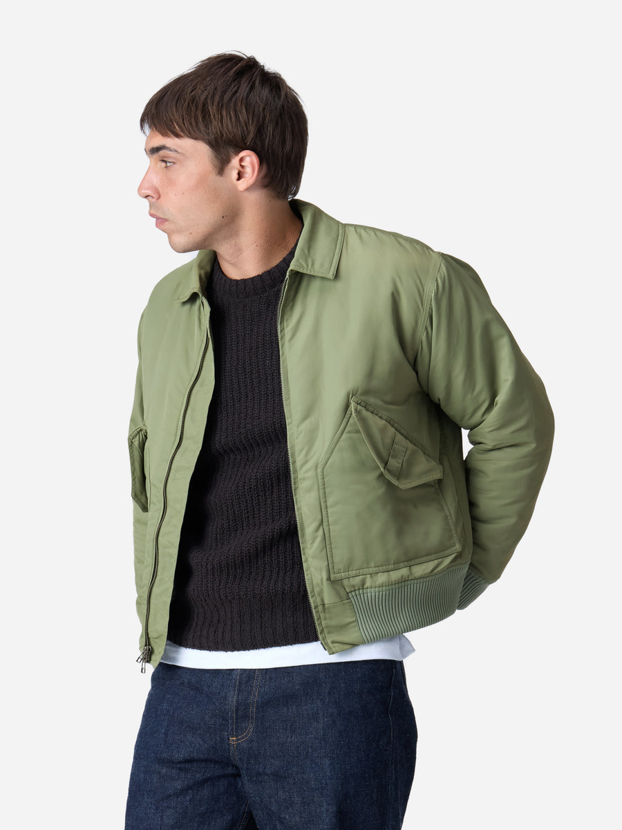 CWU Flight Jacket ~ Sage Aviator Satin