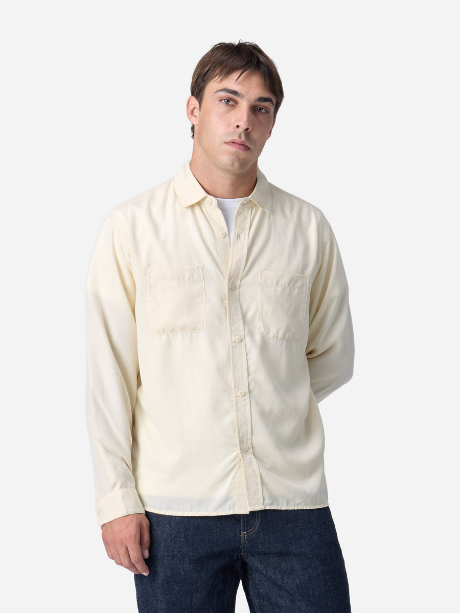 Mechanic Shirt ~ Ivory Lyocell