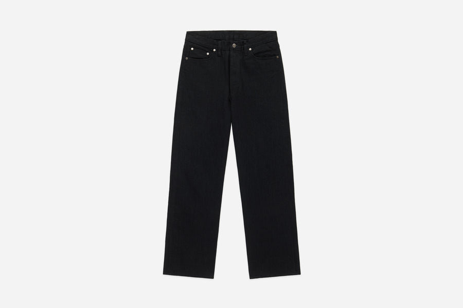 RS-220xk ~ Relaxed Straight - Rinsed Black Kibata