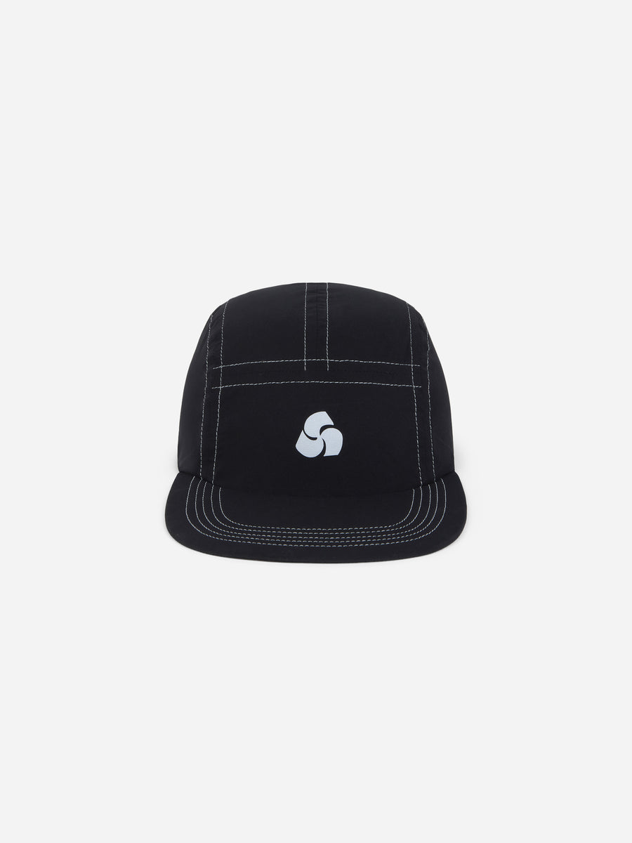 Run Hat ~ Black Reflective