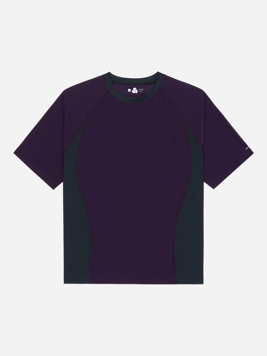 Track Tee ~ Purple/Grey