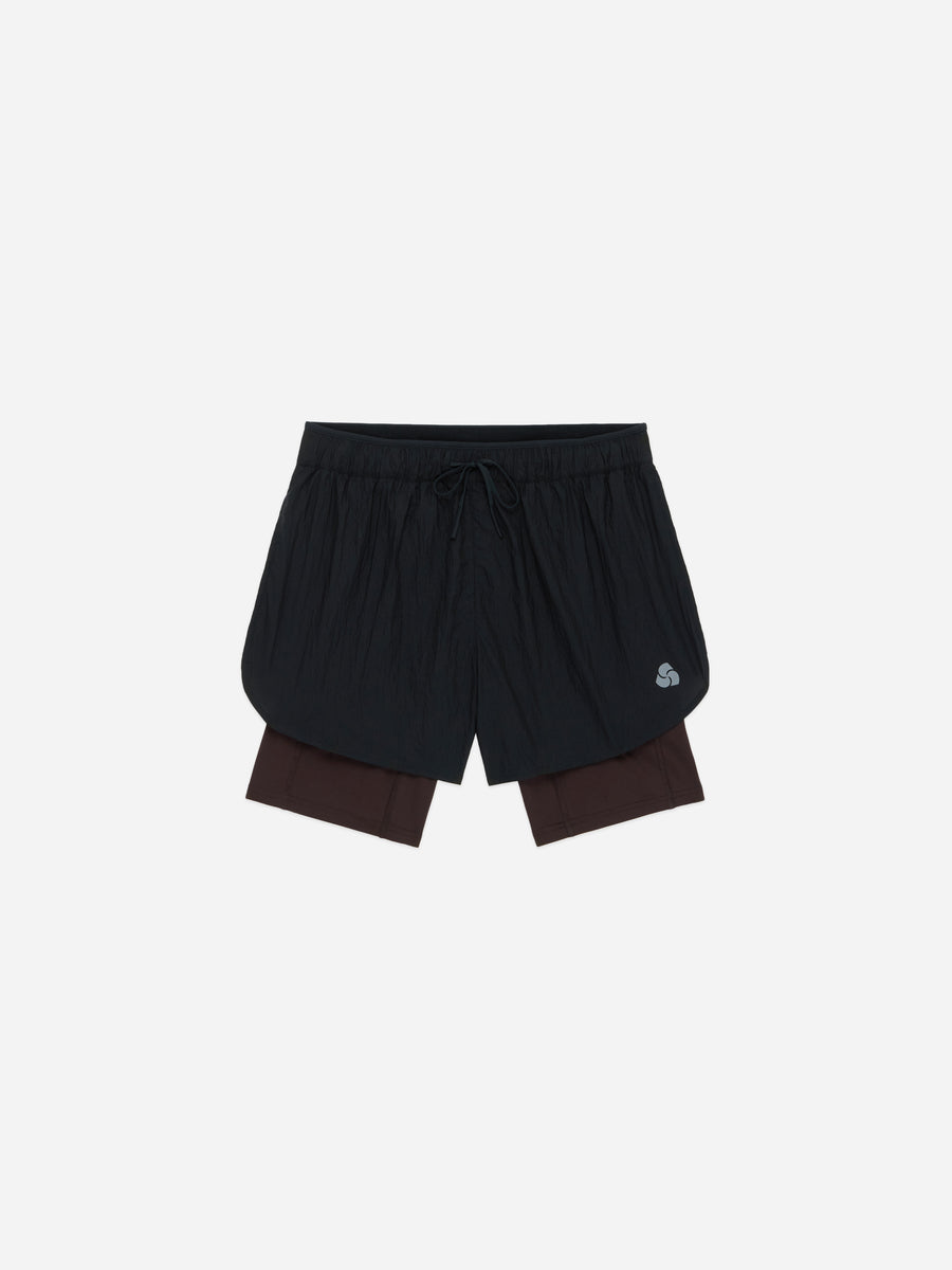 Pace Short ~ Black/ Brown