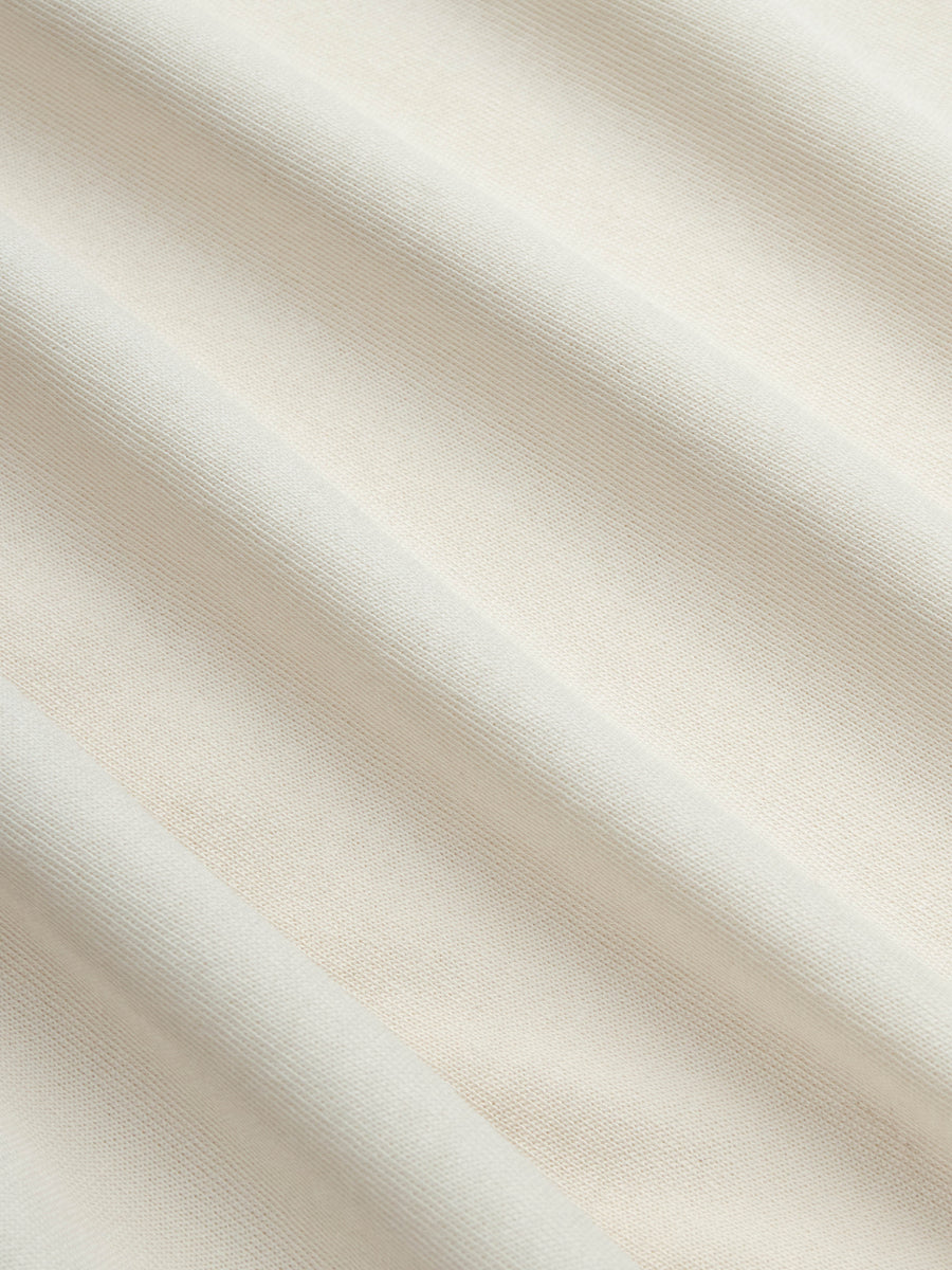 Training Cutoff Tee ~ White/Brown Ringer