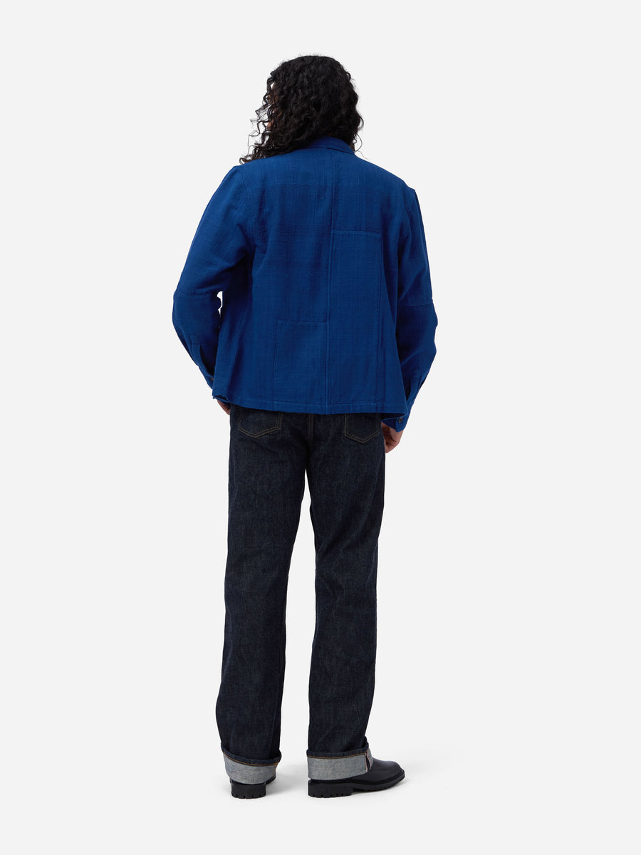 Shop Jacket ~ Indigo Patchwork Khadi