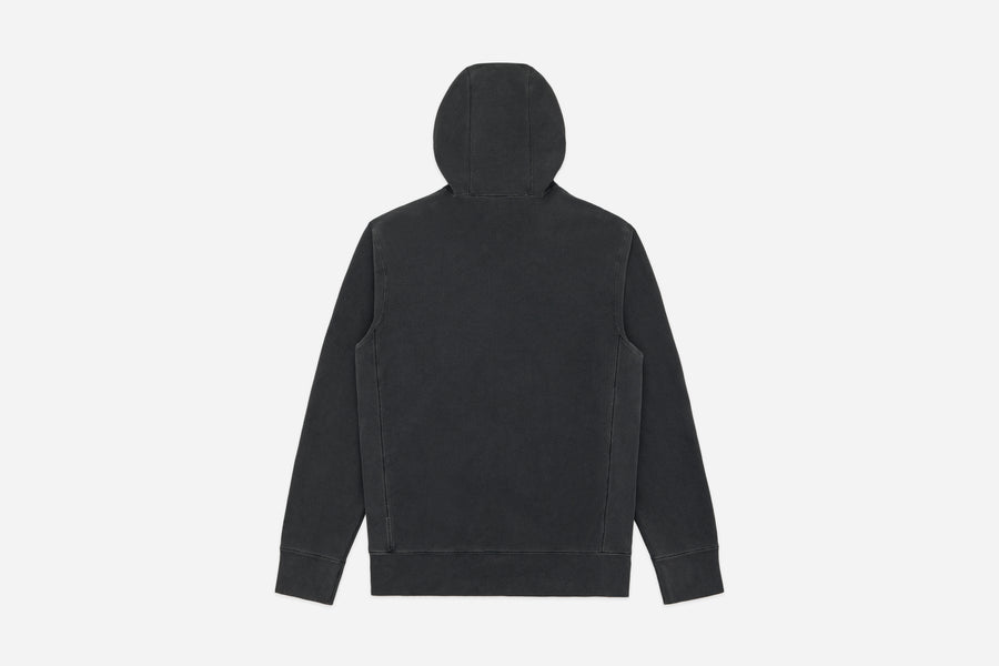 Garment Dyed French Terry Zip Hoody ~ Smoke