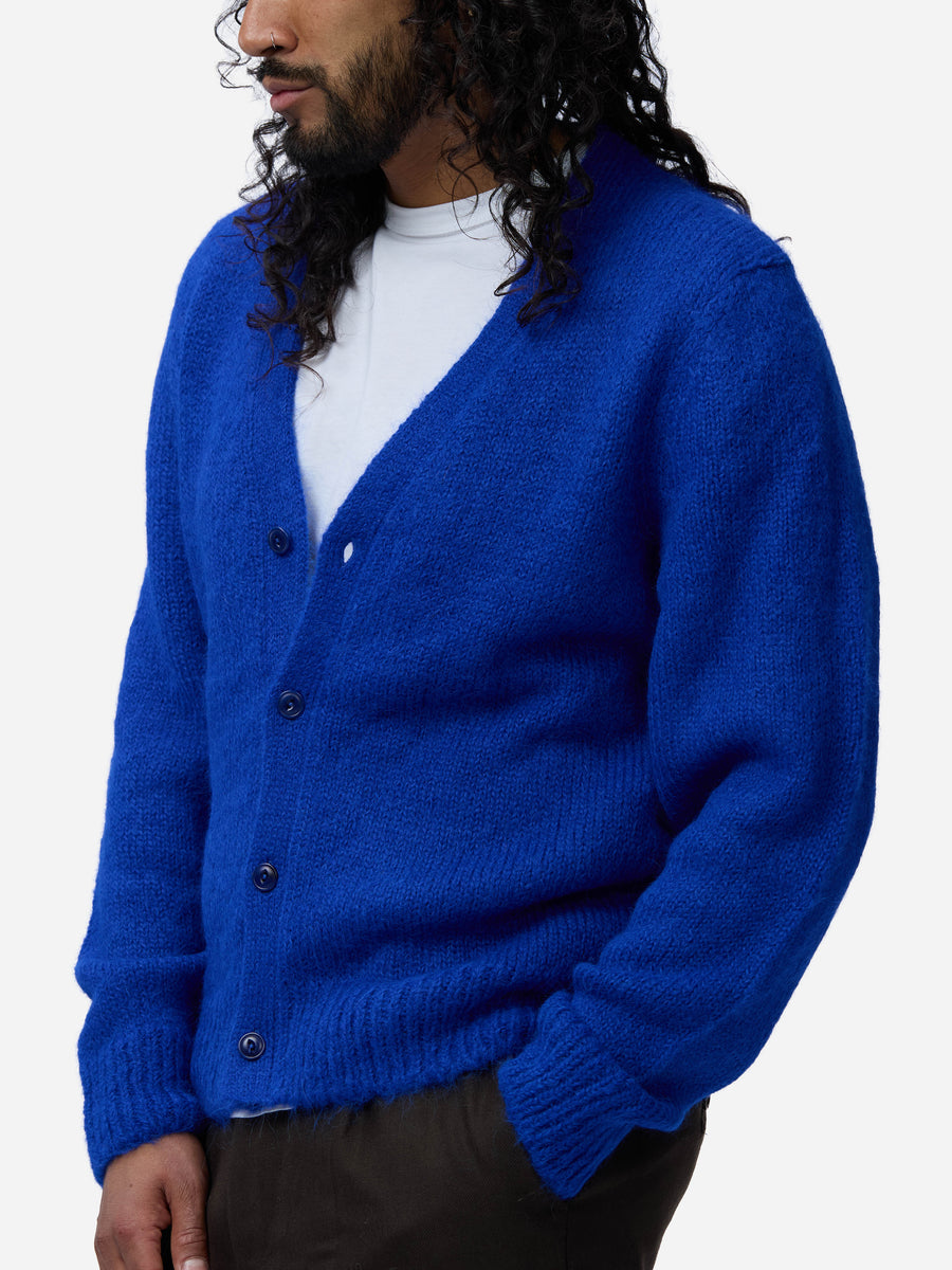Classic Cardigan ~ Cobalt Alpaca
