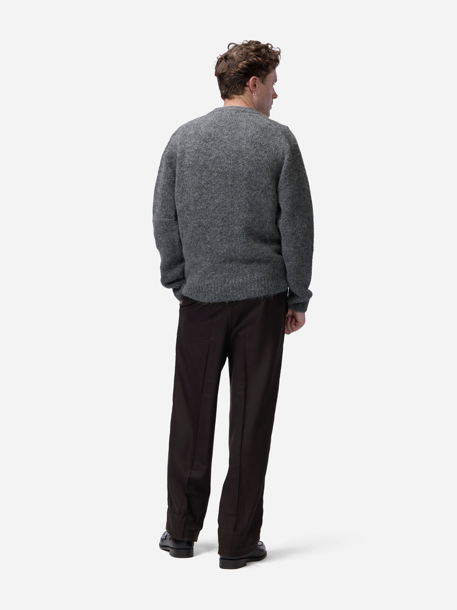 Classic Cardigan ~ Pewter Alpaca
