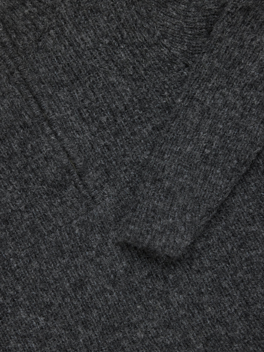Half Zip Knit ~ Pewter