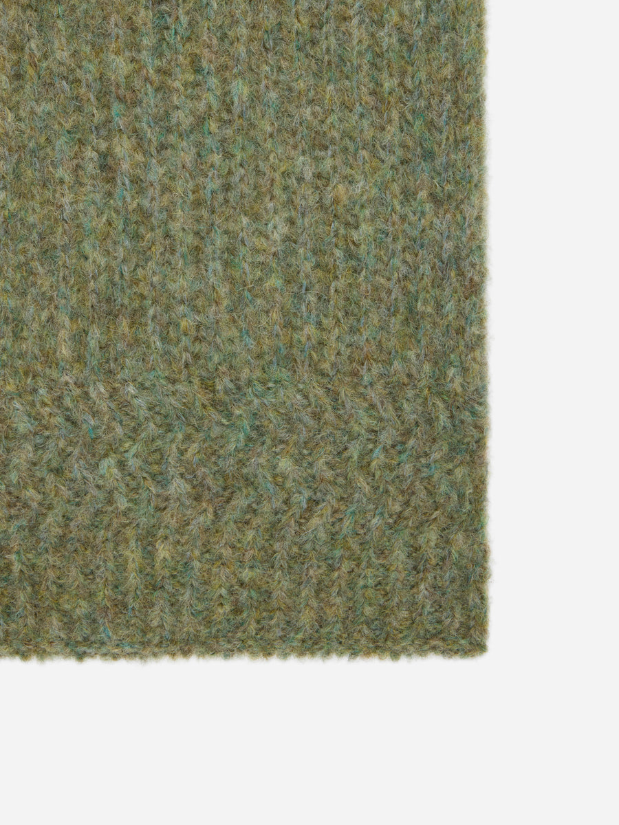 Rib Scarf ~ Marled Sage