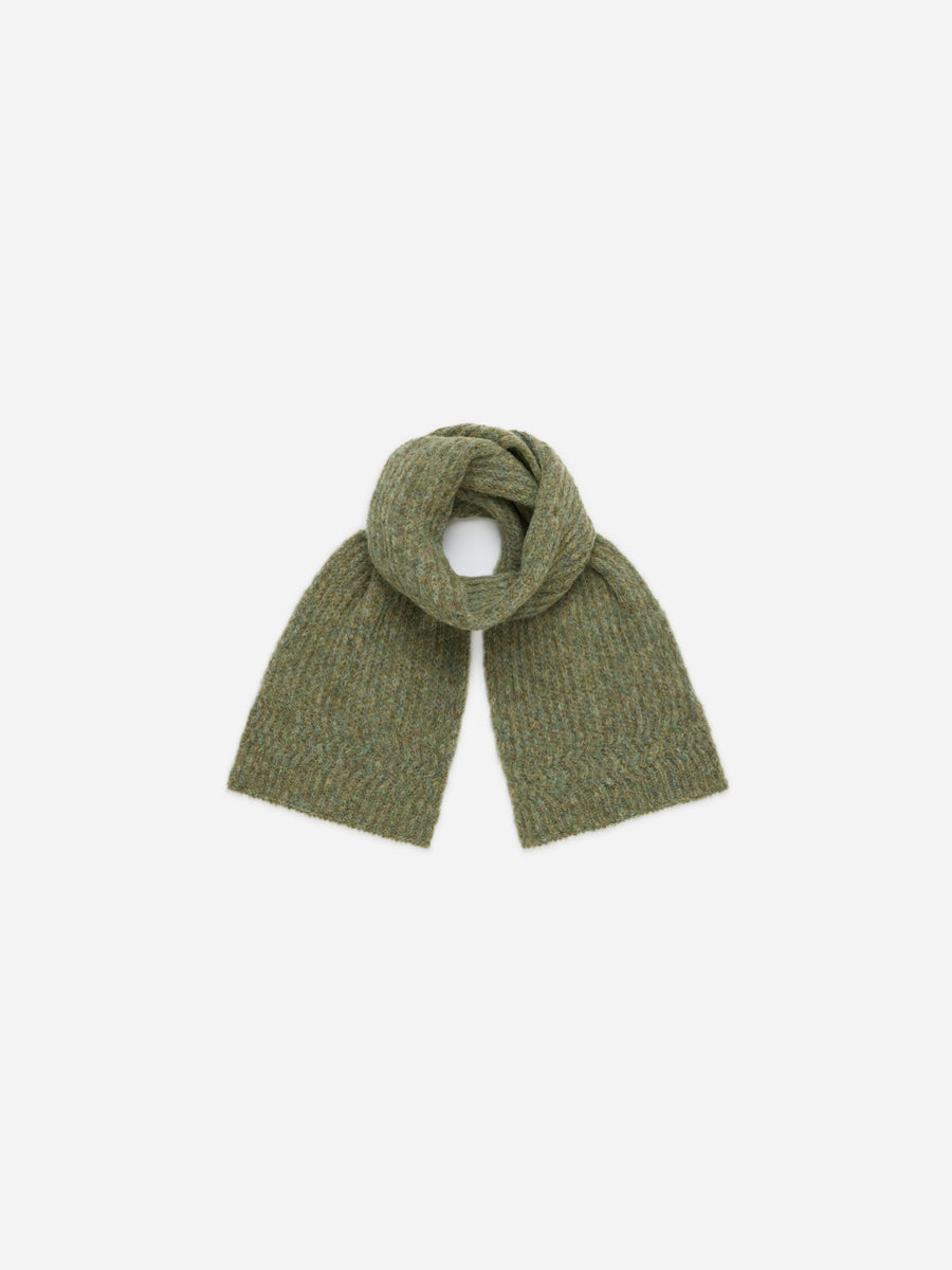 Rib Scarf ~ Marled Sage