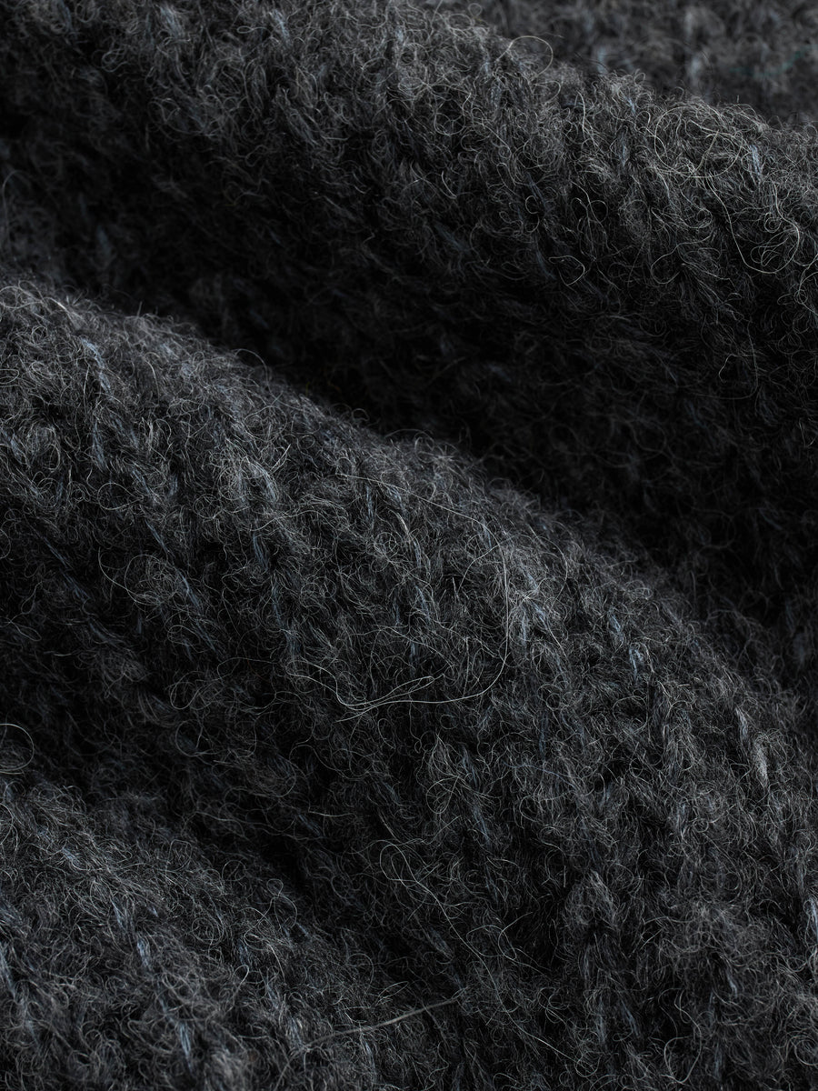 Rib Scarf ~ Pewter