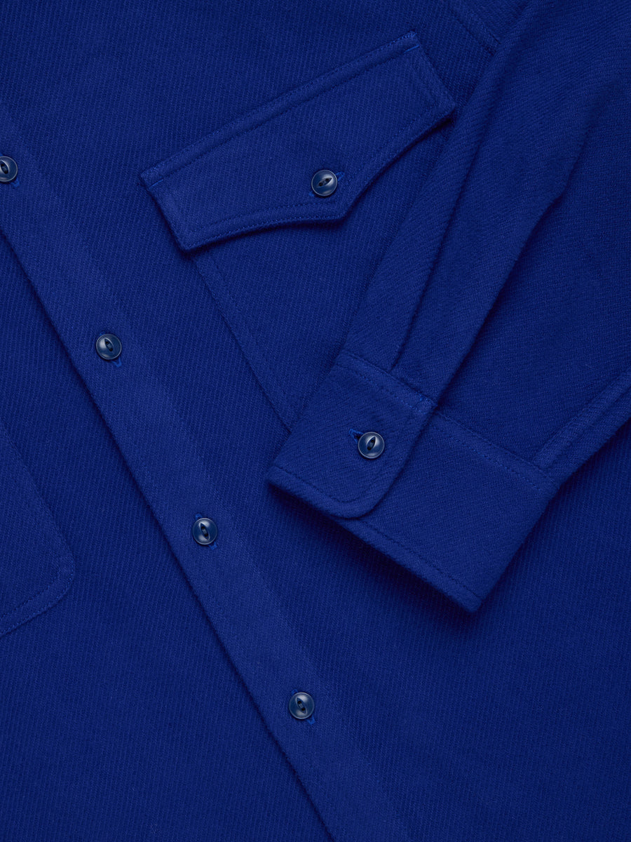 USN Overshirt ~ Cobalt Flannel