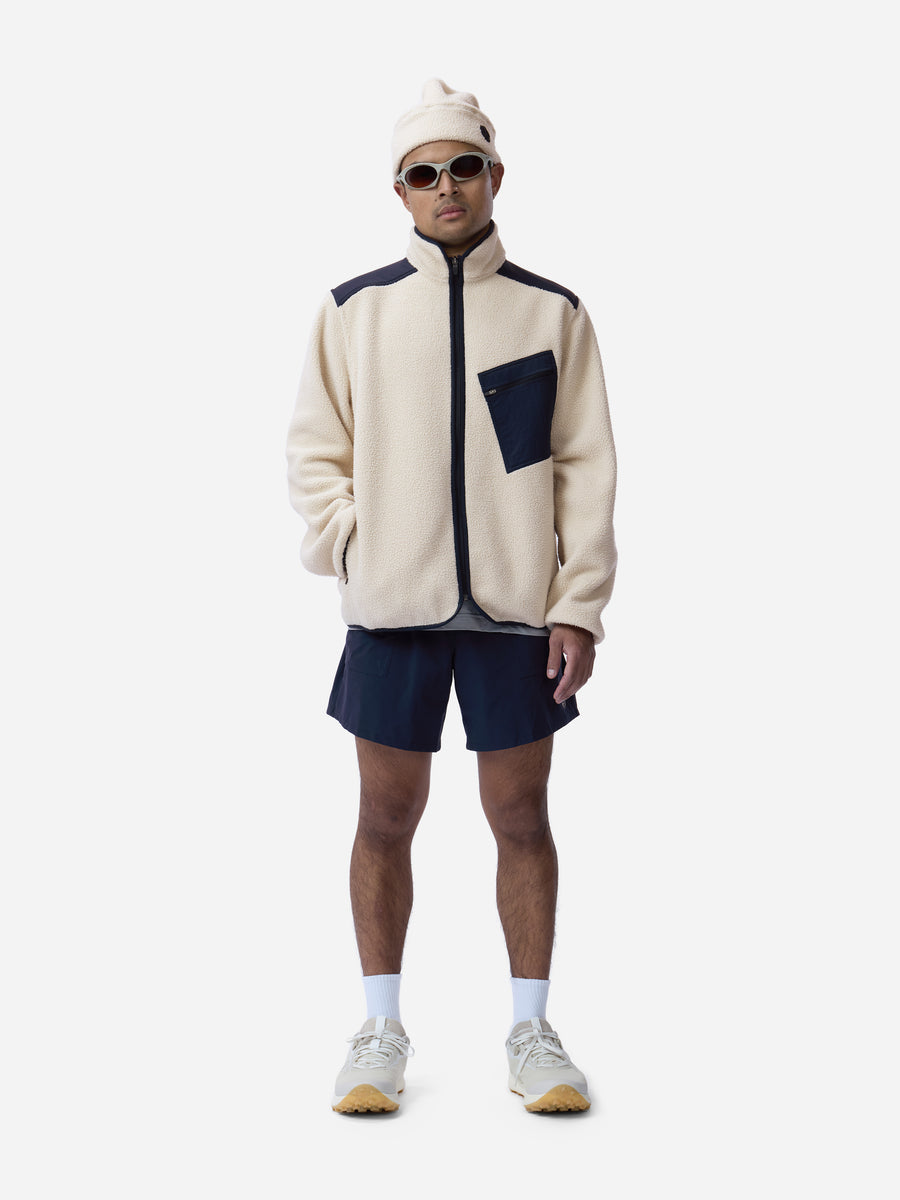 Summit Fleece ~ Ecru/Midnight