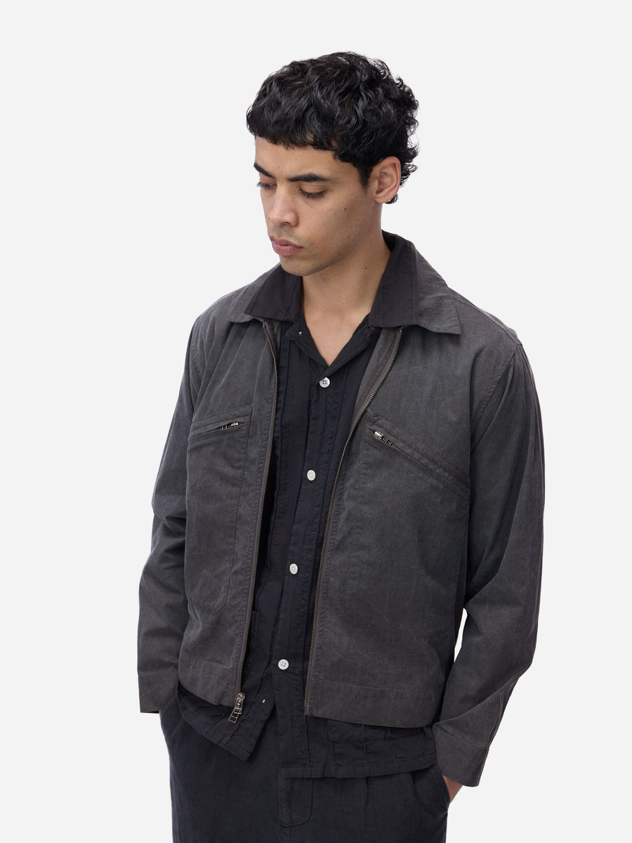 Cabana Shirt ~ Charcoal Rope Stripe