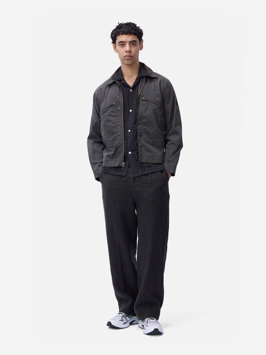Cabana Shirt ~ Charcoal Rope Stripe