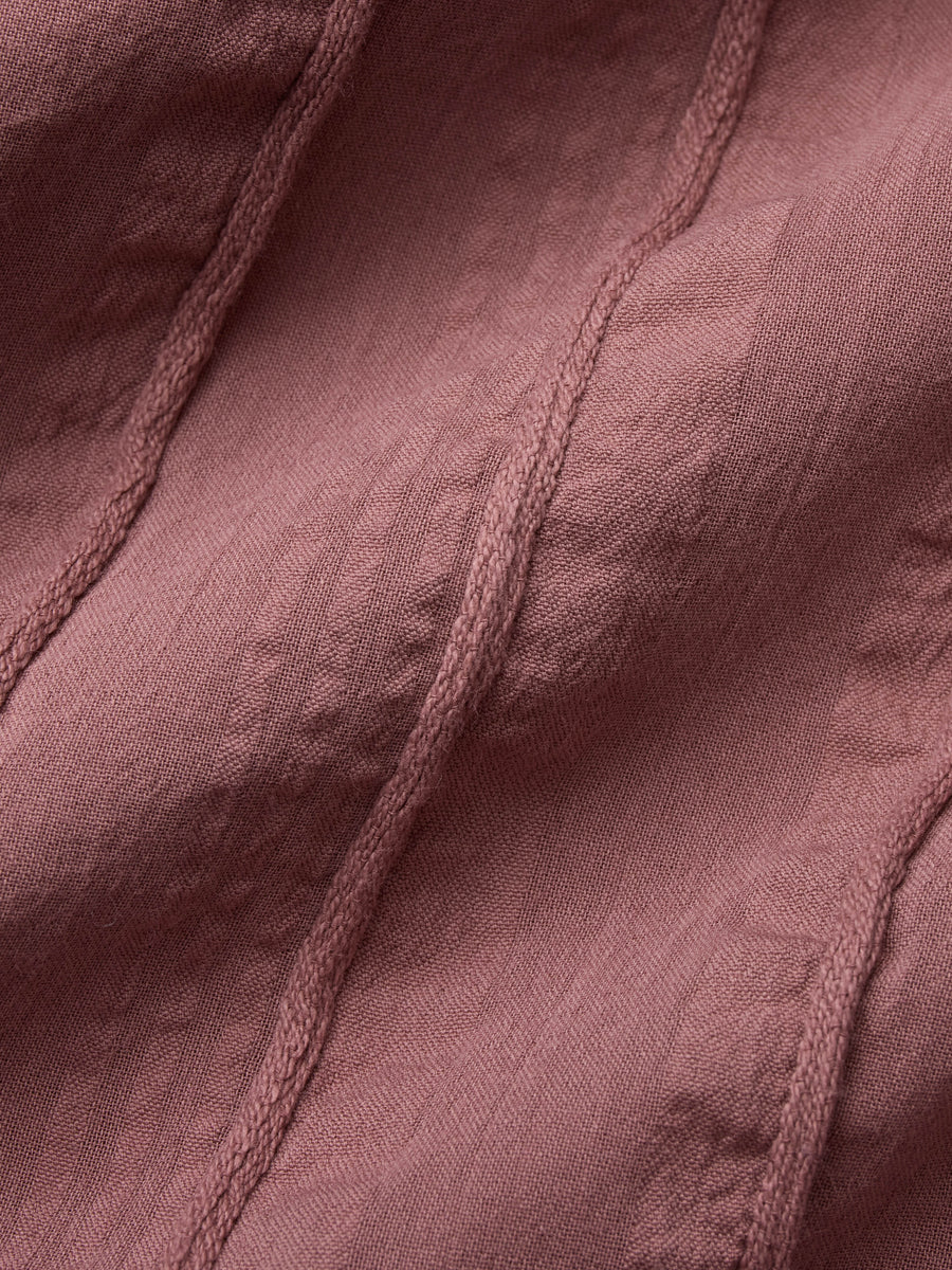 Cabana Shirt ~ Brick Rope Stripe