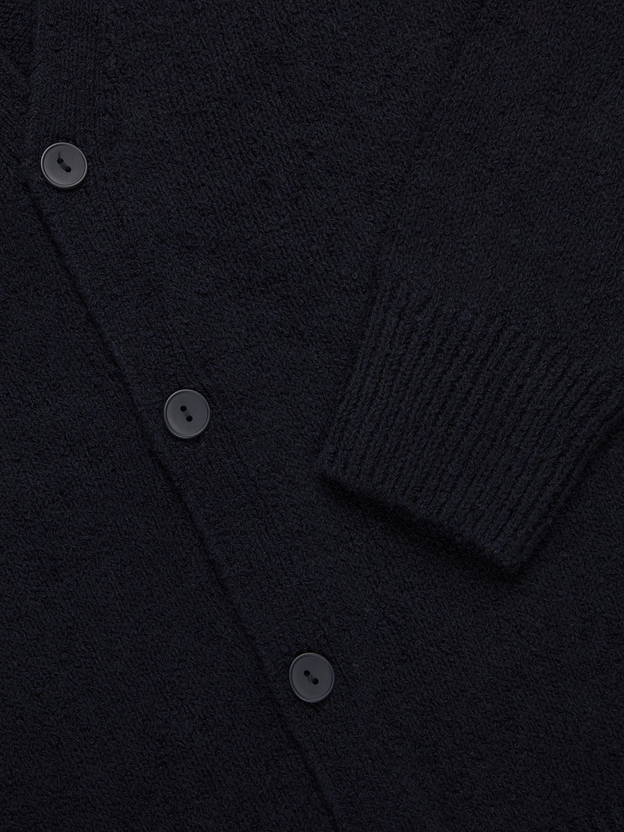 Classic Cardigan ~ Black Boucle