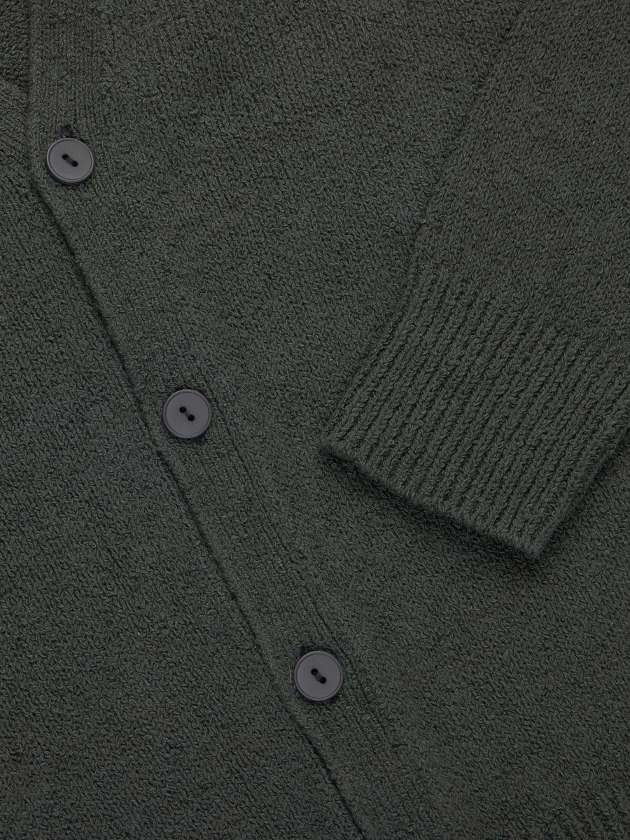 Classic Cardigan ~ Olive Boucle