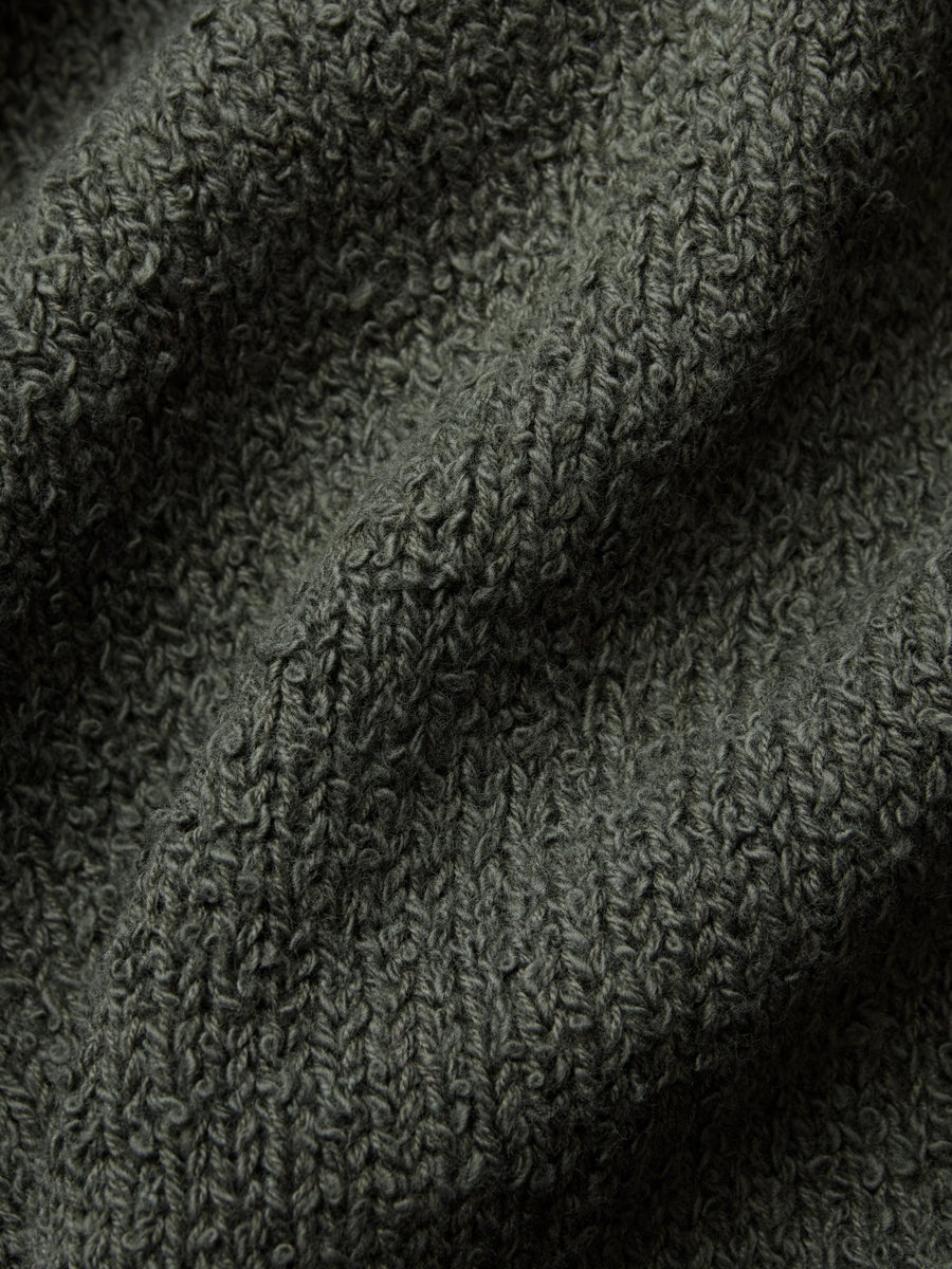 Classic Cardigan ~ Olive Boucle