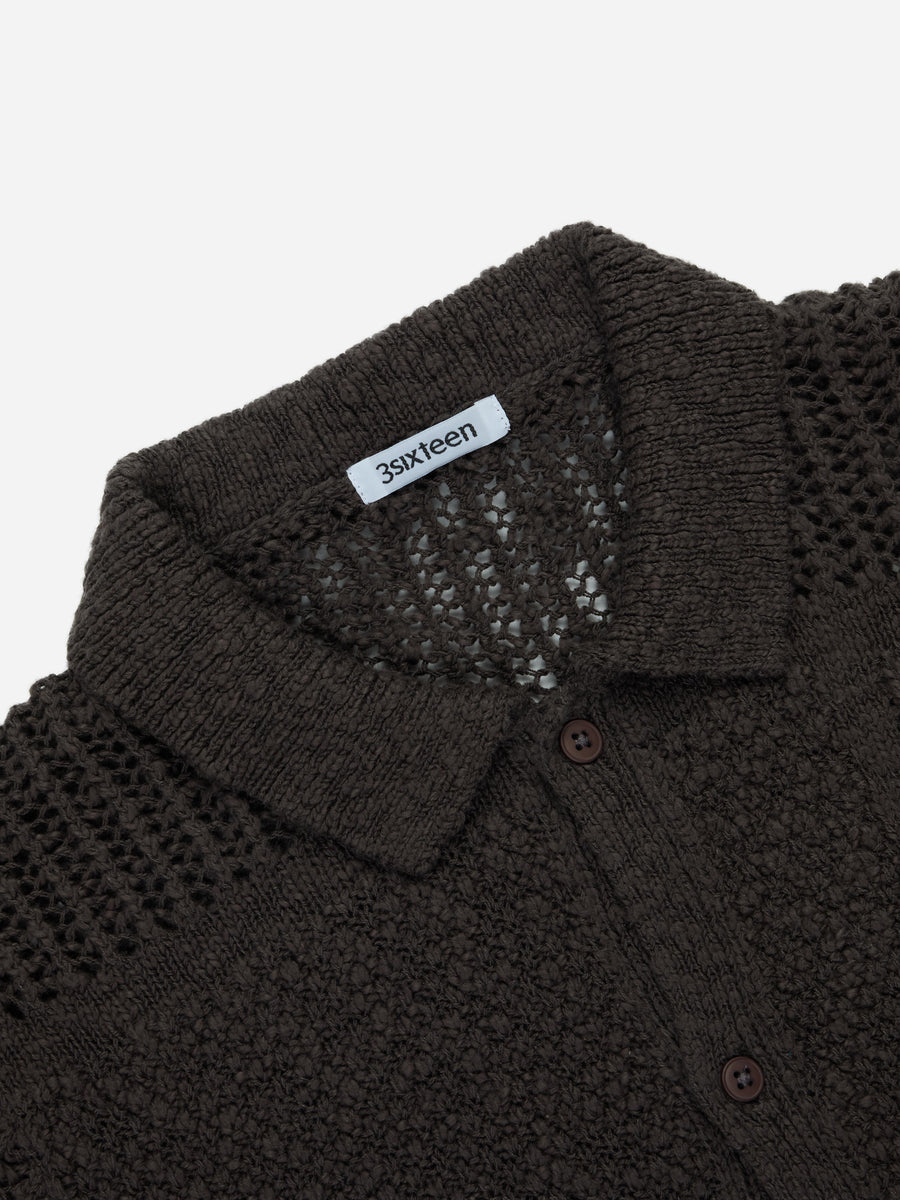 Short Sleeve Knit Shirt ~ Umber De Stijl