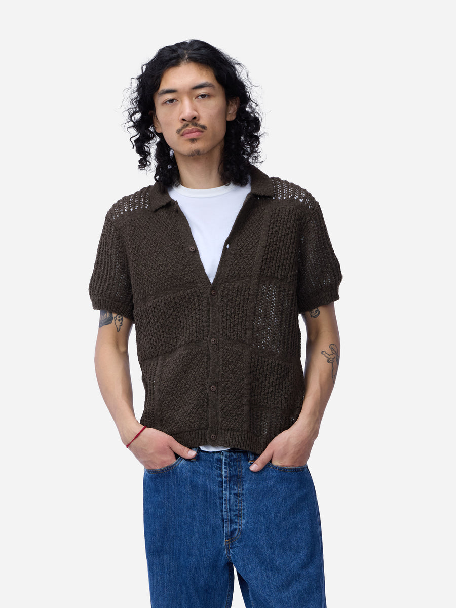 Short Sleeve Knit Shirt ~ Umber De Stijl