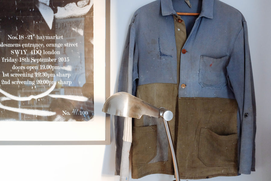 Shown is the original patchwork jacket from were the inspiration was drawn from.