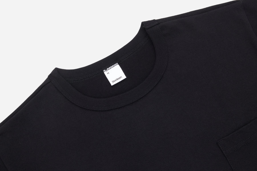 Heavyweight Pocket T-Shirt ~ Black (2 Pack)